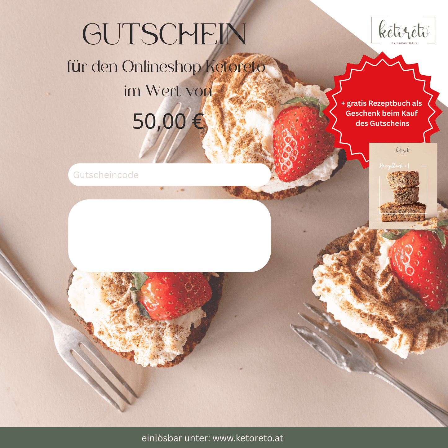 Ketoreto Muttertags Gutschein