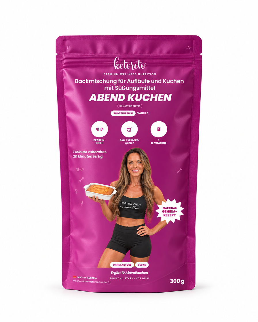 Abendkuchen Backmischung by Martina Reuter, 300 g Packung, freigestellt